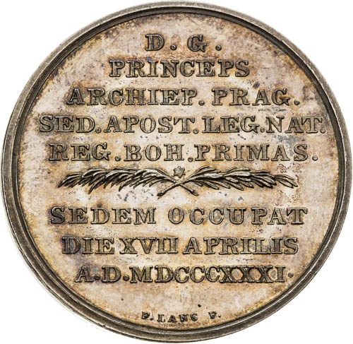 Strieborná medaila 1831 - reverz