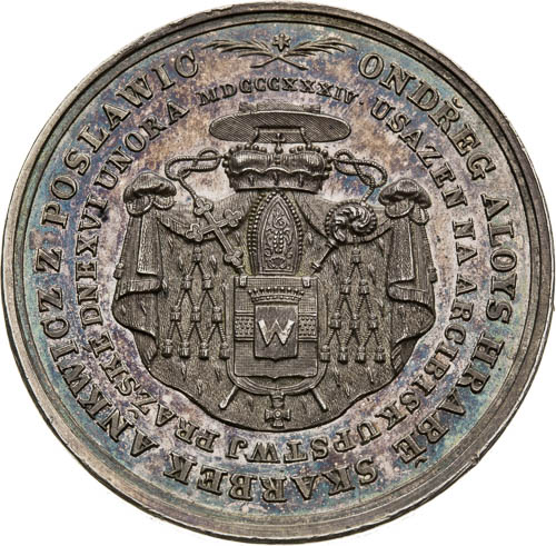 Strieborná medaila 1834 - averz
