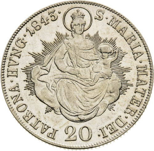 20 Grajciar 1843 - reverz