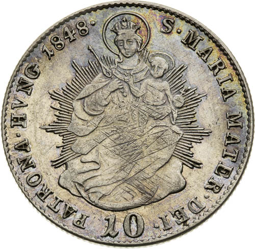 10 Grajciar 1848  - reverz