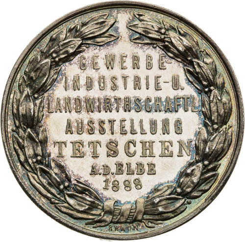 Silver Medal 1888 - back