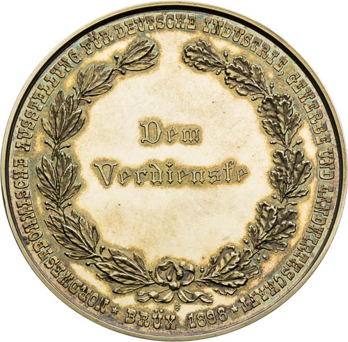 Silver Medal 1898 - back