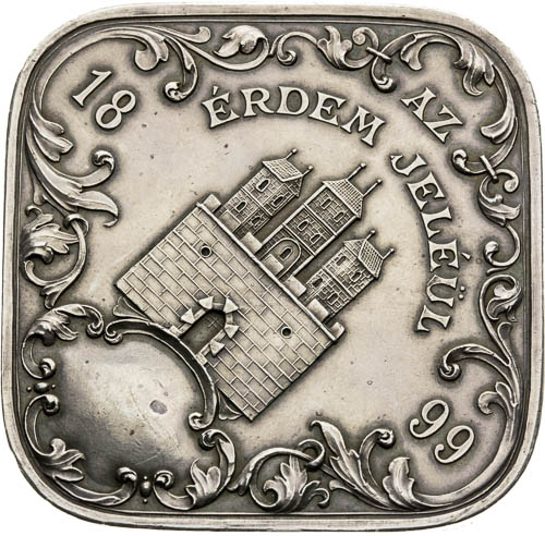 Strieborná medaila (Klipa) 1899  - reverz