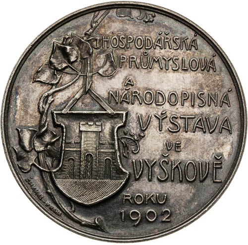 Strieborná medaila 1902 - reverz