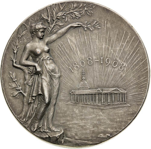 Strieborná medaila 1908 - reverz