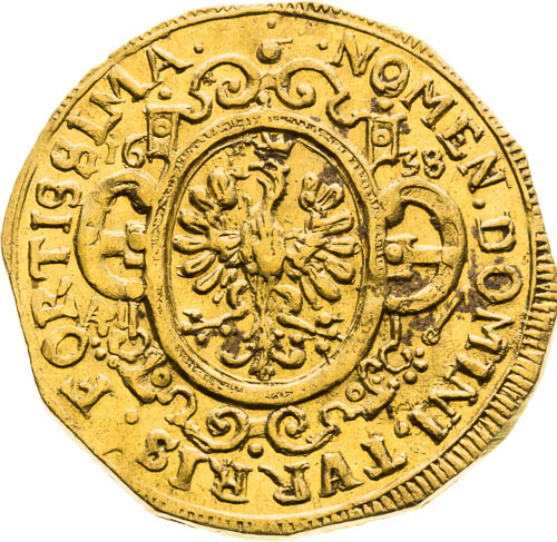 Dukát 1638 - averz