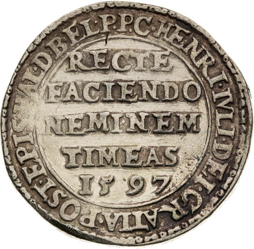 Thaler 1597 - back