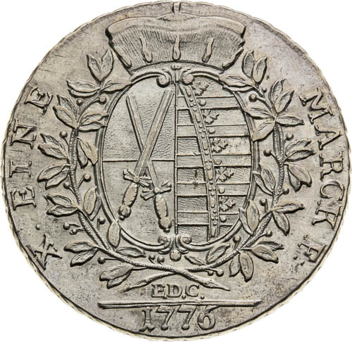 Thaler 1776 - back