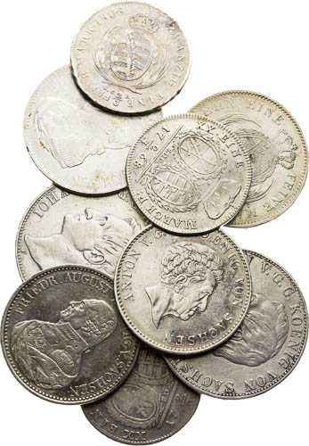 2 Thaler, Thaler, 2/3 Thaler (9 pcs) - front