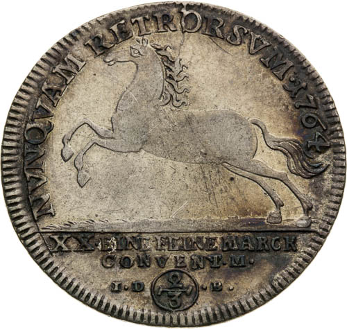 2/3 Thaler 1764 - back