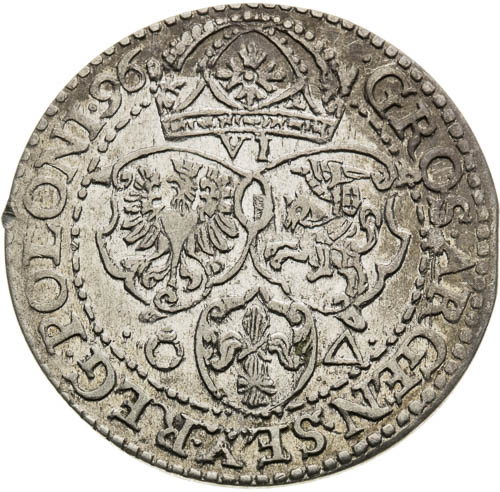 VI Groschen 1596 - back