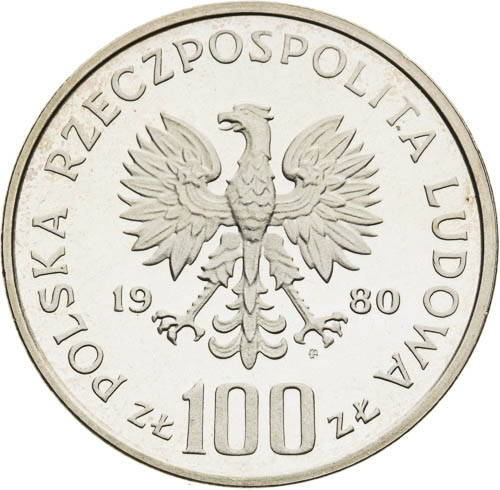 100 Zlotych 1980 - front