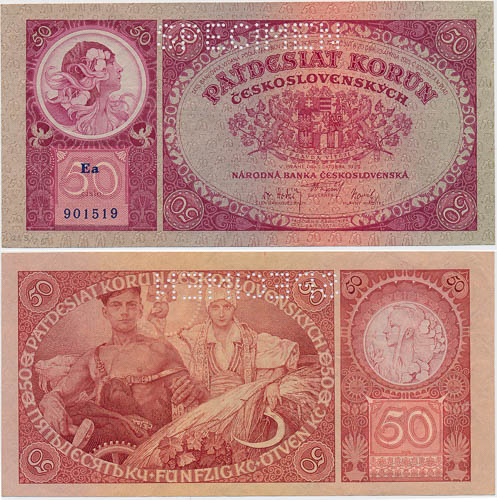 50 Koruna 1929 - avers
