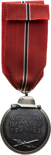 Medaila Za zimní tažení na východě 1941/1942 - reverz