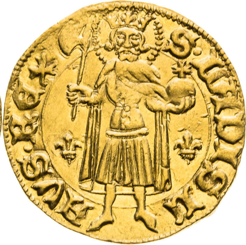 Goldgulden (1387-1389) - back