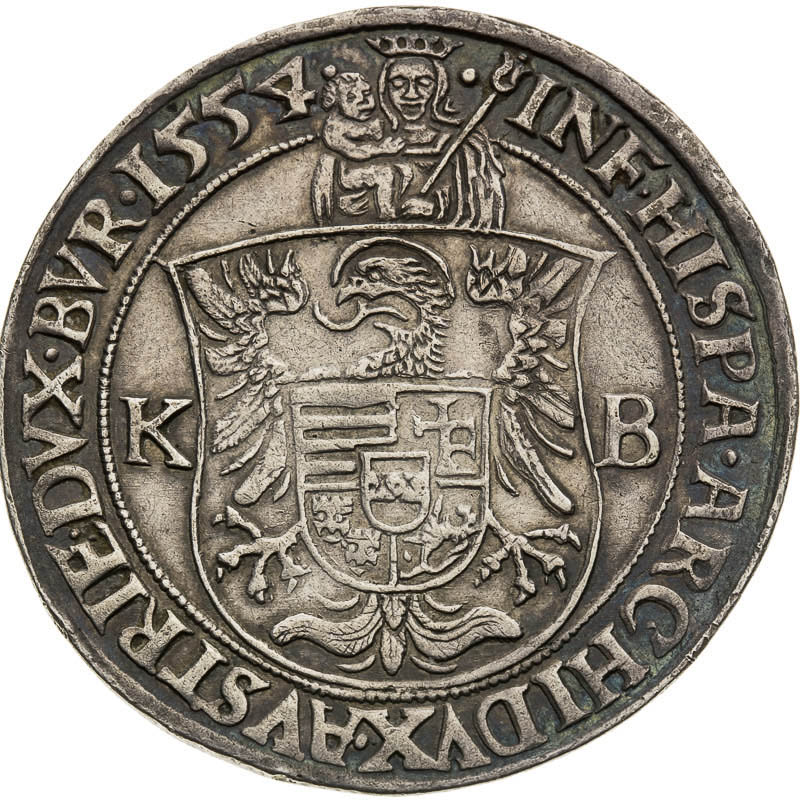 1/2 Thaler 1554 - back