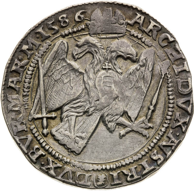 1/2 Thaler 1586 - back