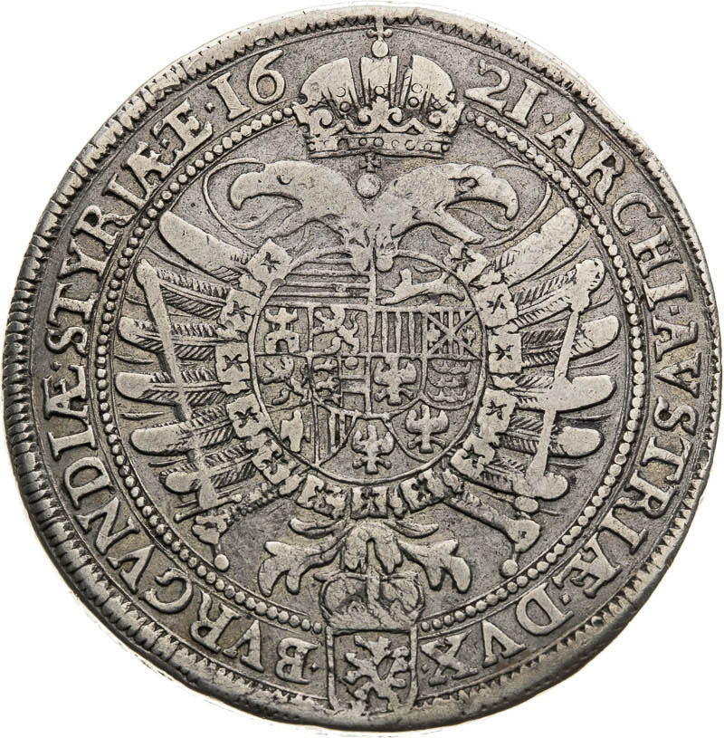 2 Thaler 1621 - back