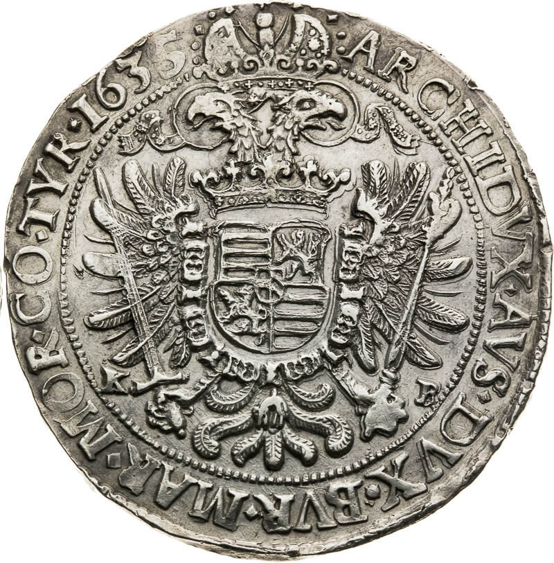 Thaler 1635 - back