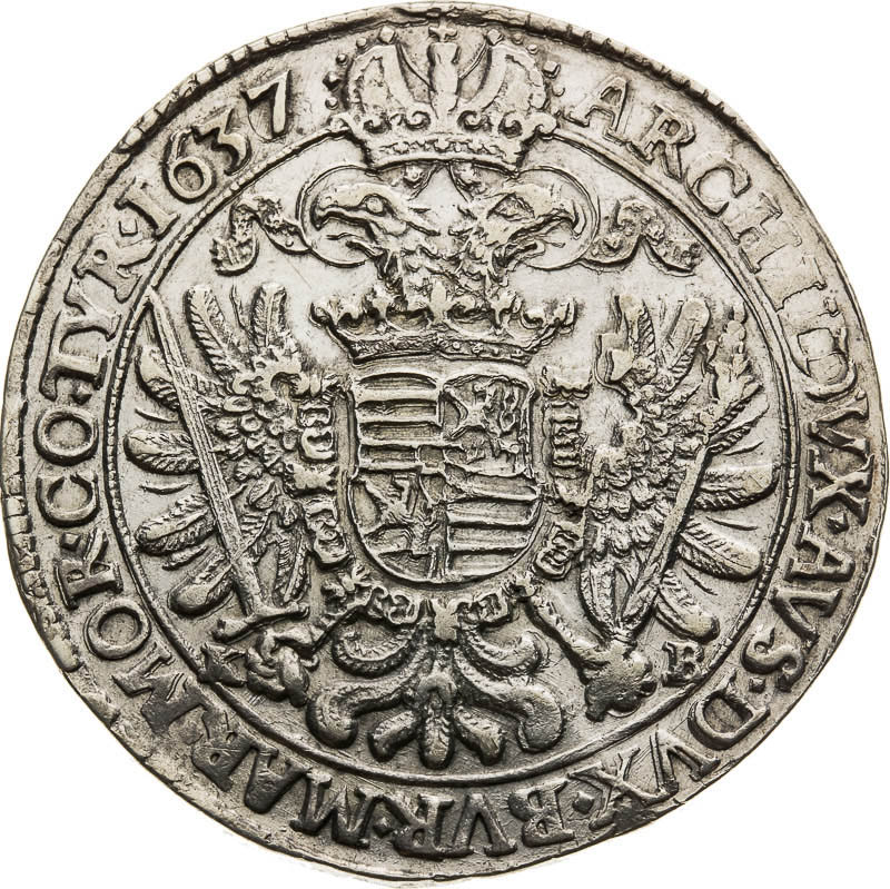 Thaler 1637 - back