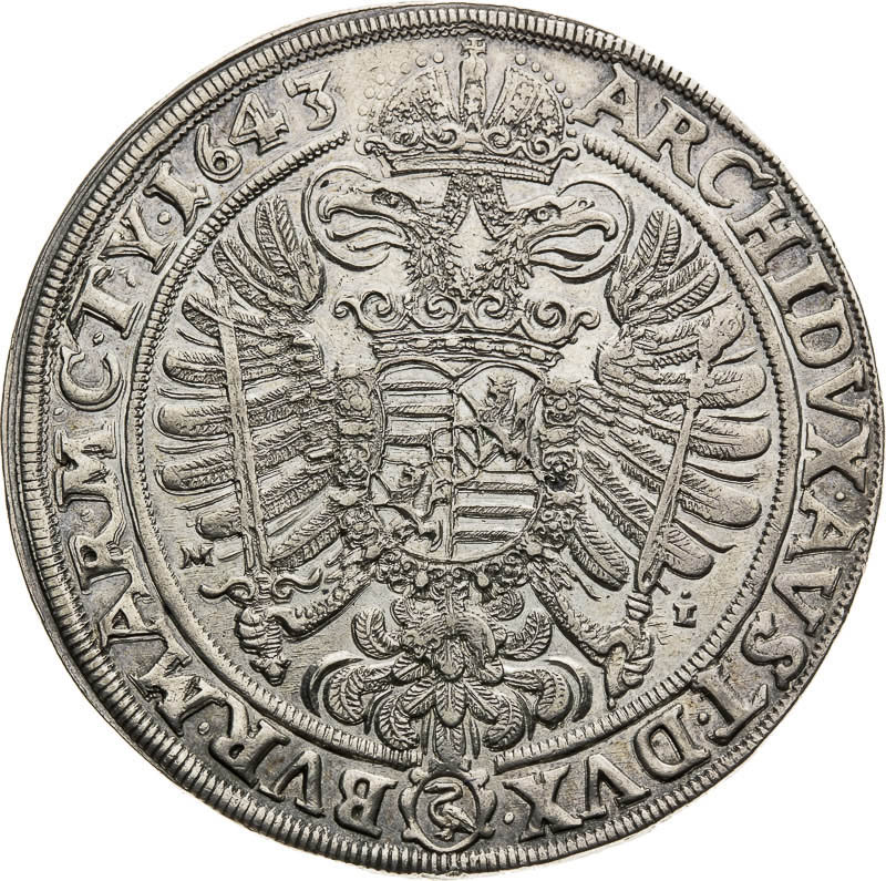 Thaler 1643 - back