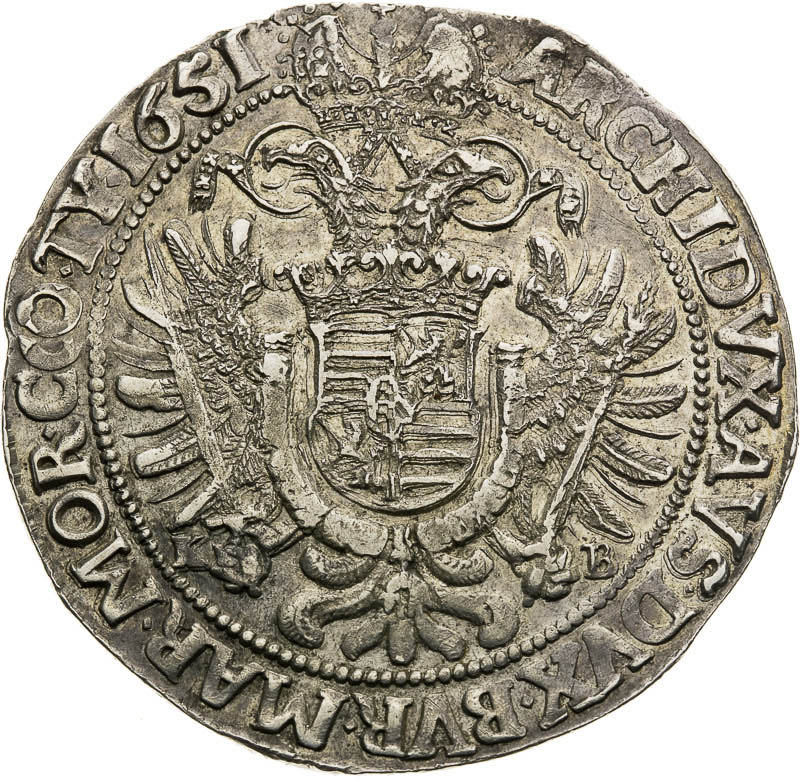 Thaler 1651 - back