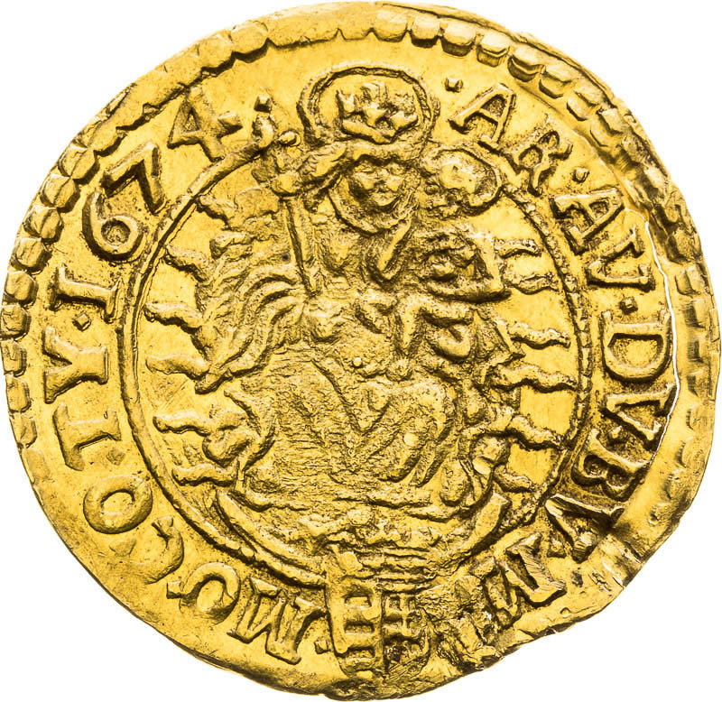 Ducat 1674 - back