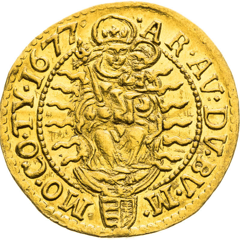 Ducat 1677 - back
