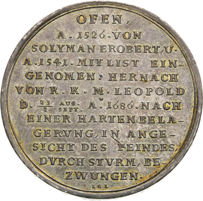 Silver Medal 1686 - front