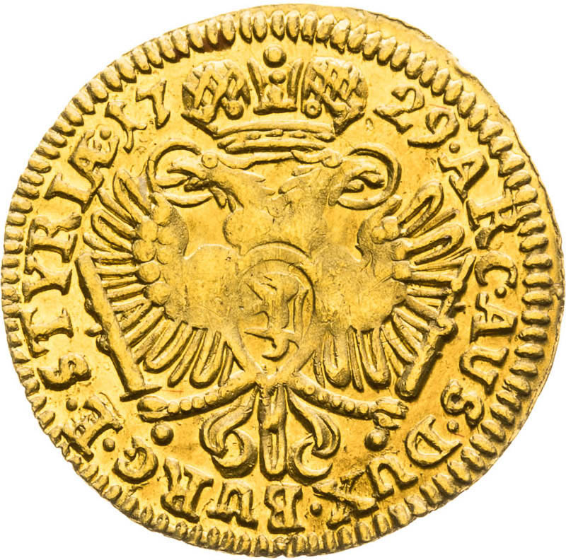 1/8 Ducat 1729 - back