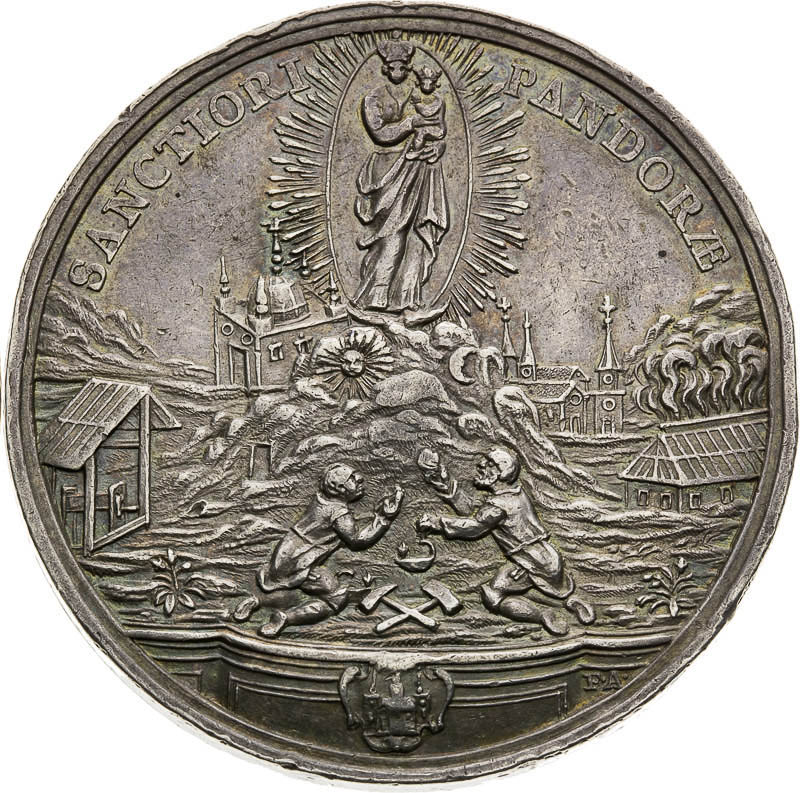 Silver Medal 1727 - back