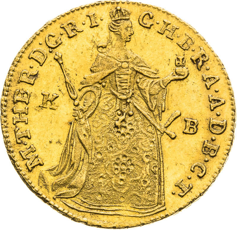 Ducat 1758 - front