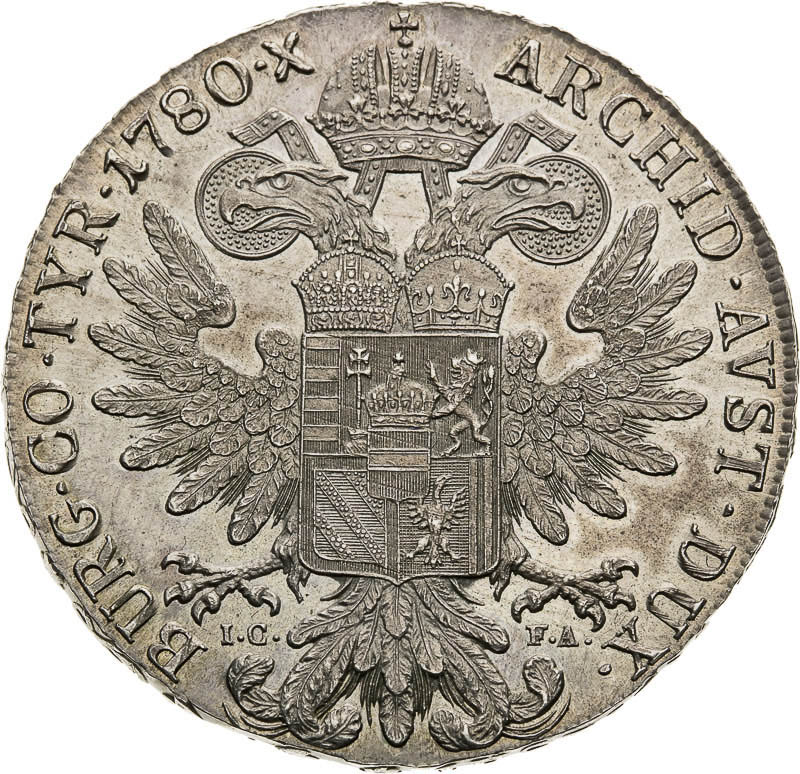 Thaler 1780 - back