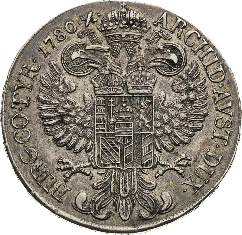 Thaler 1780 - back