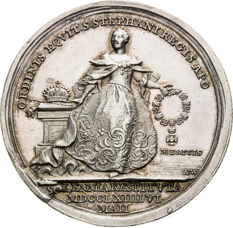 Silver medal 1764 - front