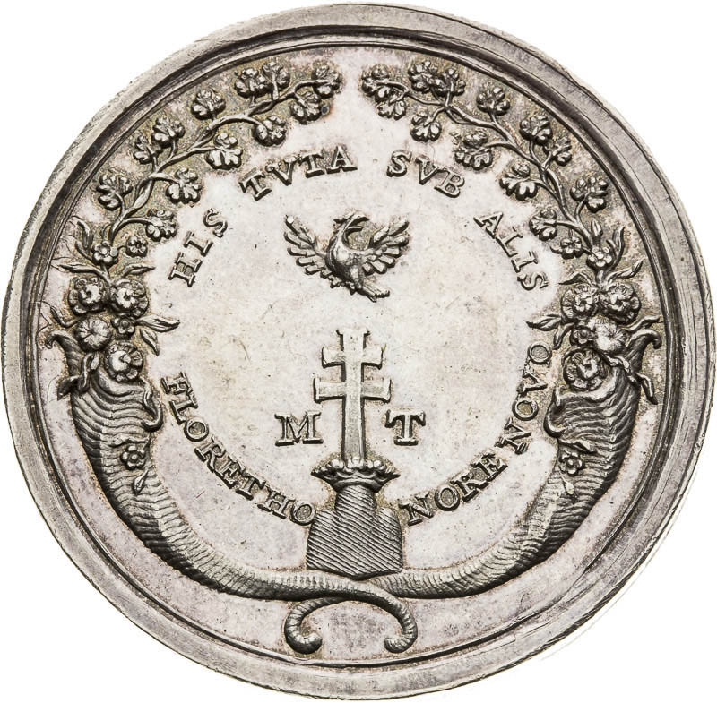 Silver medal 1764 - back
