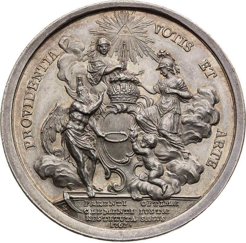 Silver Medal 1767 - back