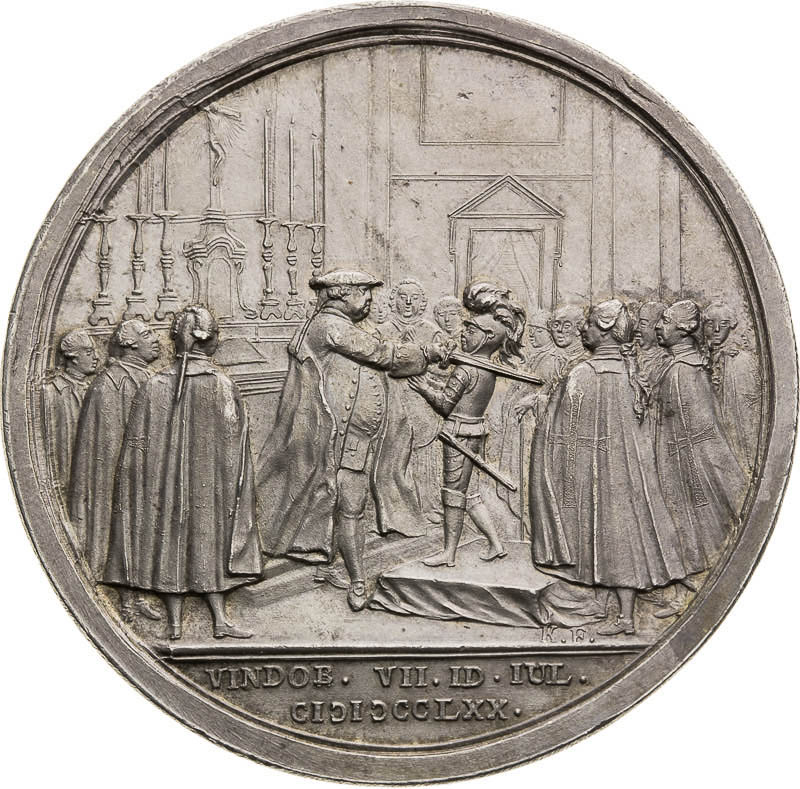 Silver Medal 1770 - back
