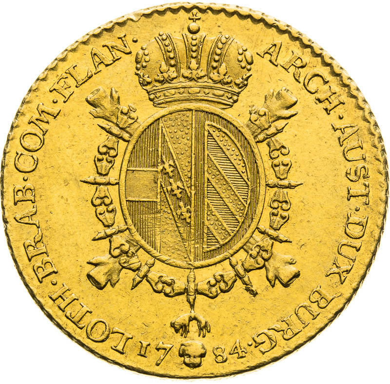 2 Souverain d'Or 1784 - back