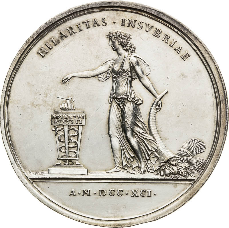 Silver Medal 1791 - back
