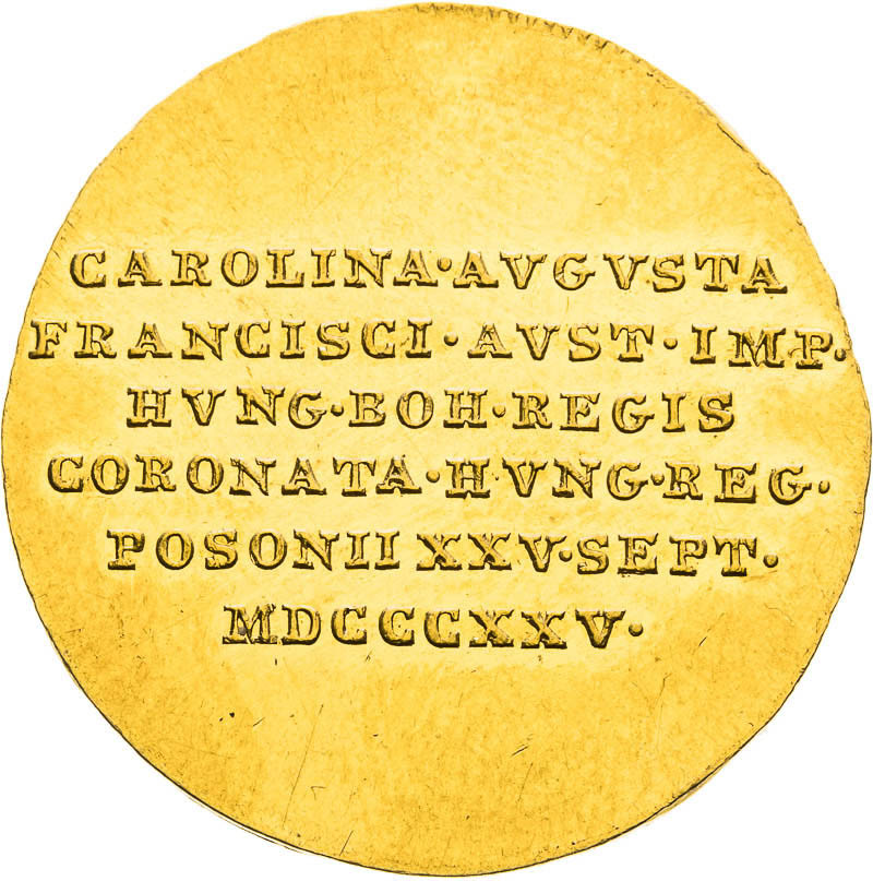 Gold Token 1825 - 1 1/4 Ducats - front