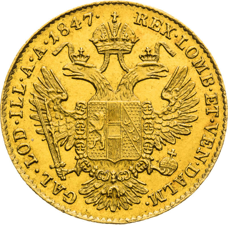 Ducat 1847 - back