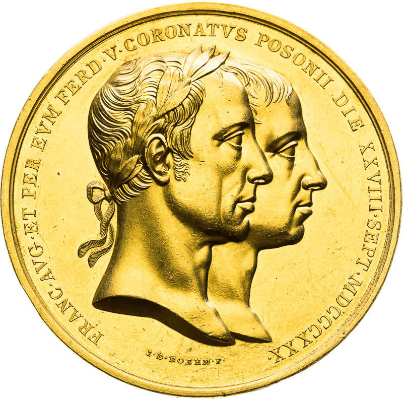 Gold Medal 1830 - 15 Ducat - front