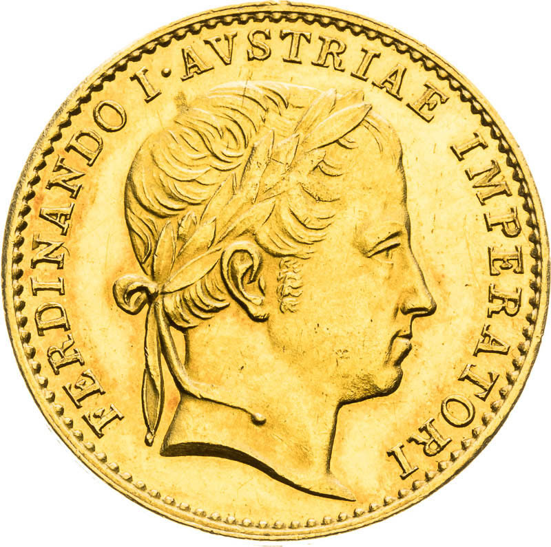 Gold token 1835 - Ducat - front