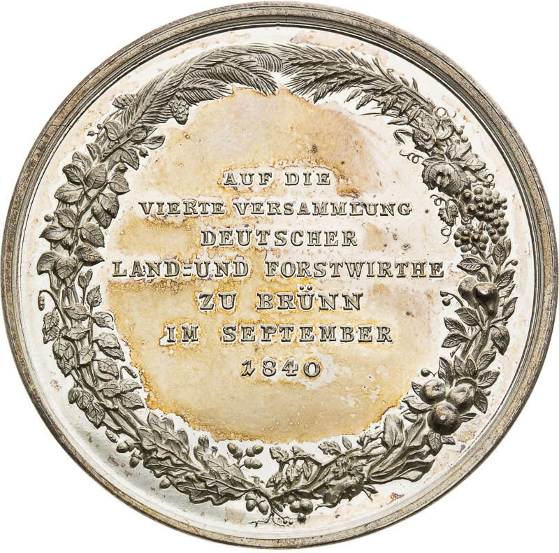 Silver Medal 1840 - back
