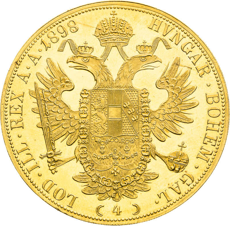 4 Ducats 1898 - back