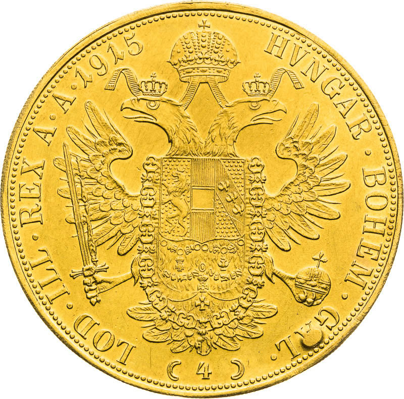4 Ducats 1915 - back