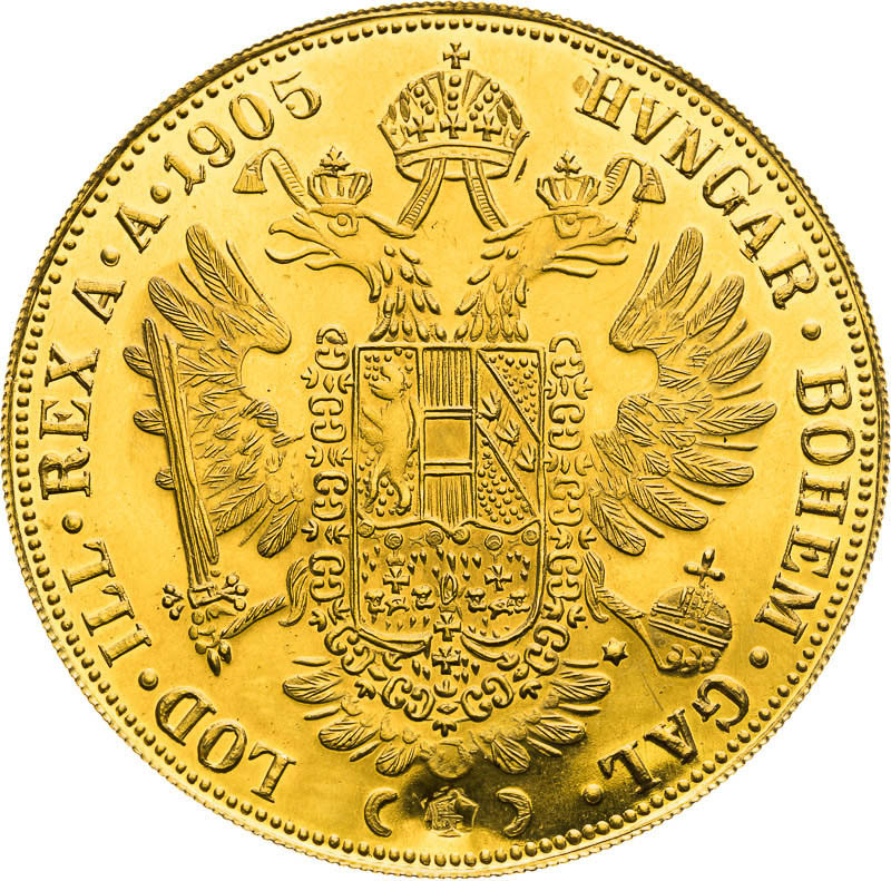 4 Ducats 1905 (Imitation) - back