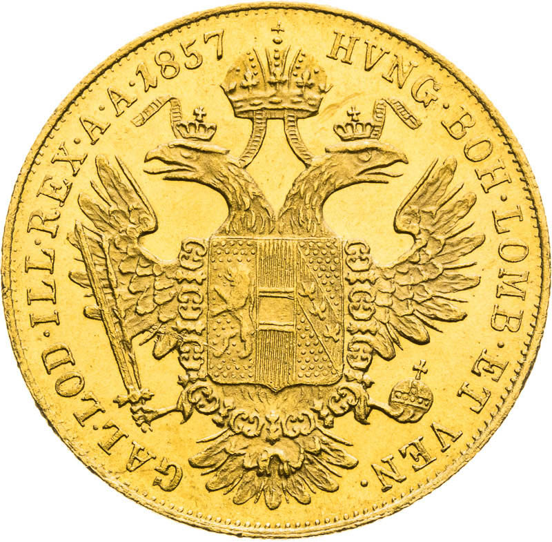 Ducat 1857 - back