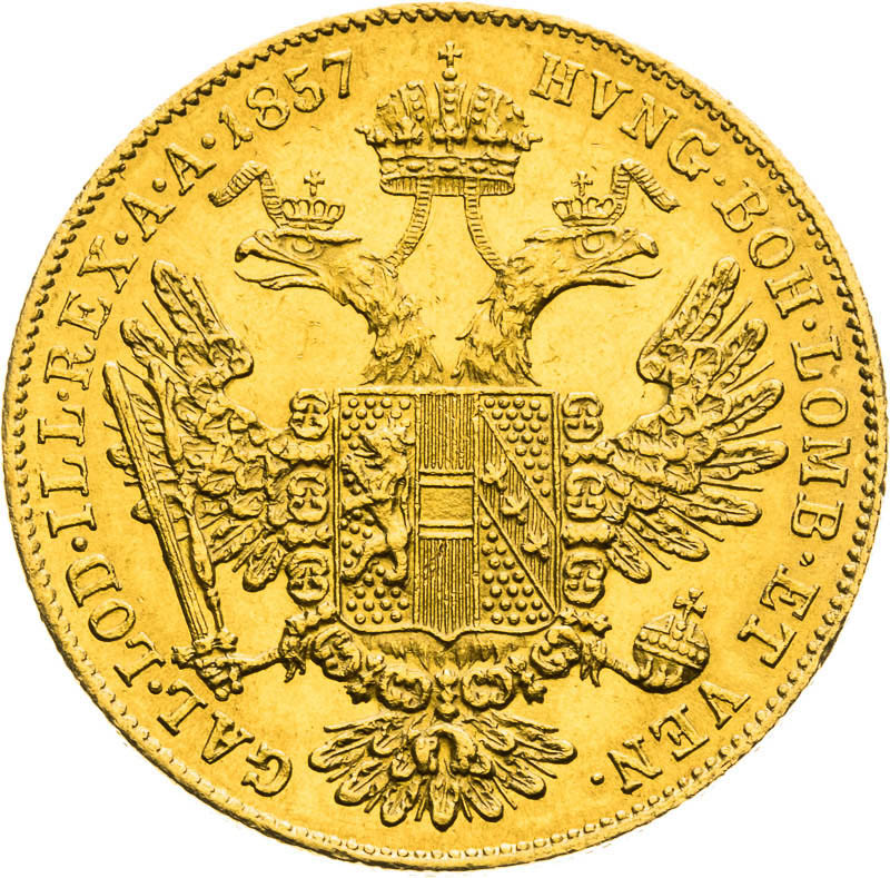 Ducat 1857 - back